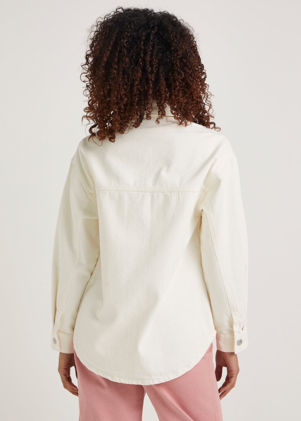 Ecru Denim Shacket