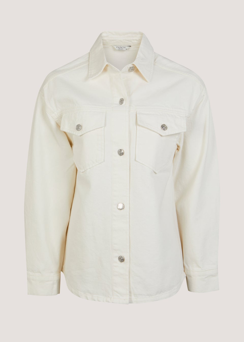 Ecru Denim Shacket