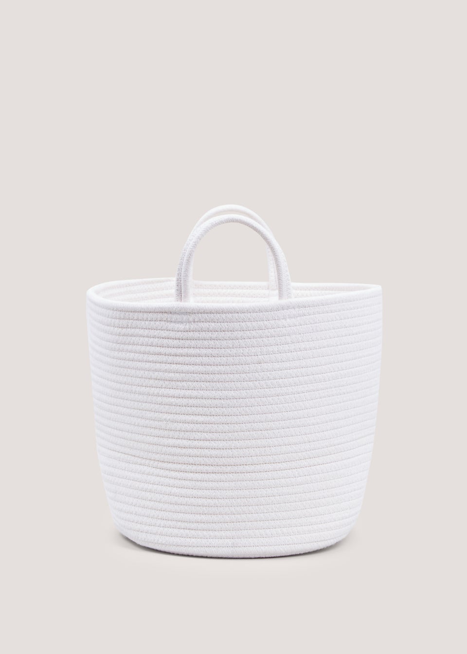 White Cotton Rope Basket (35cm x 28cm)