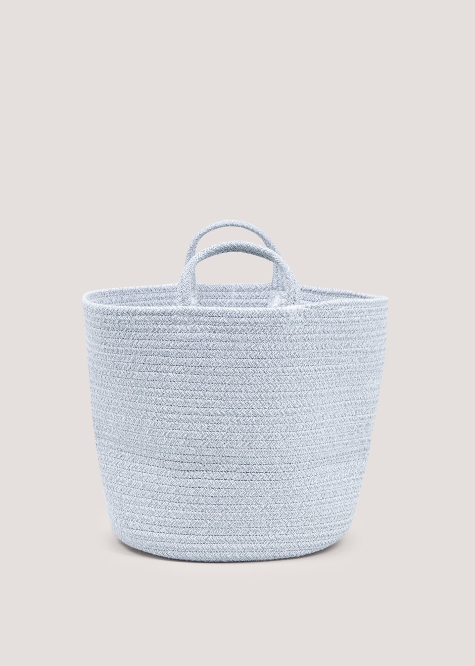Grey Cotton Rope Basket (35cm x 28cm)