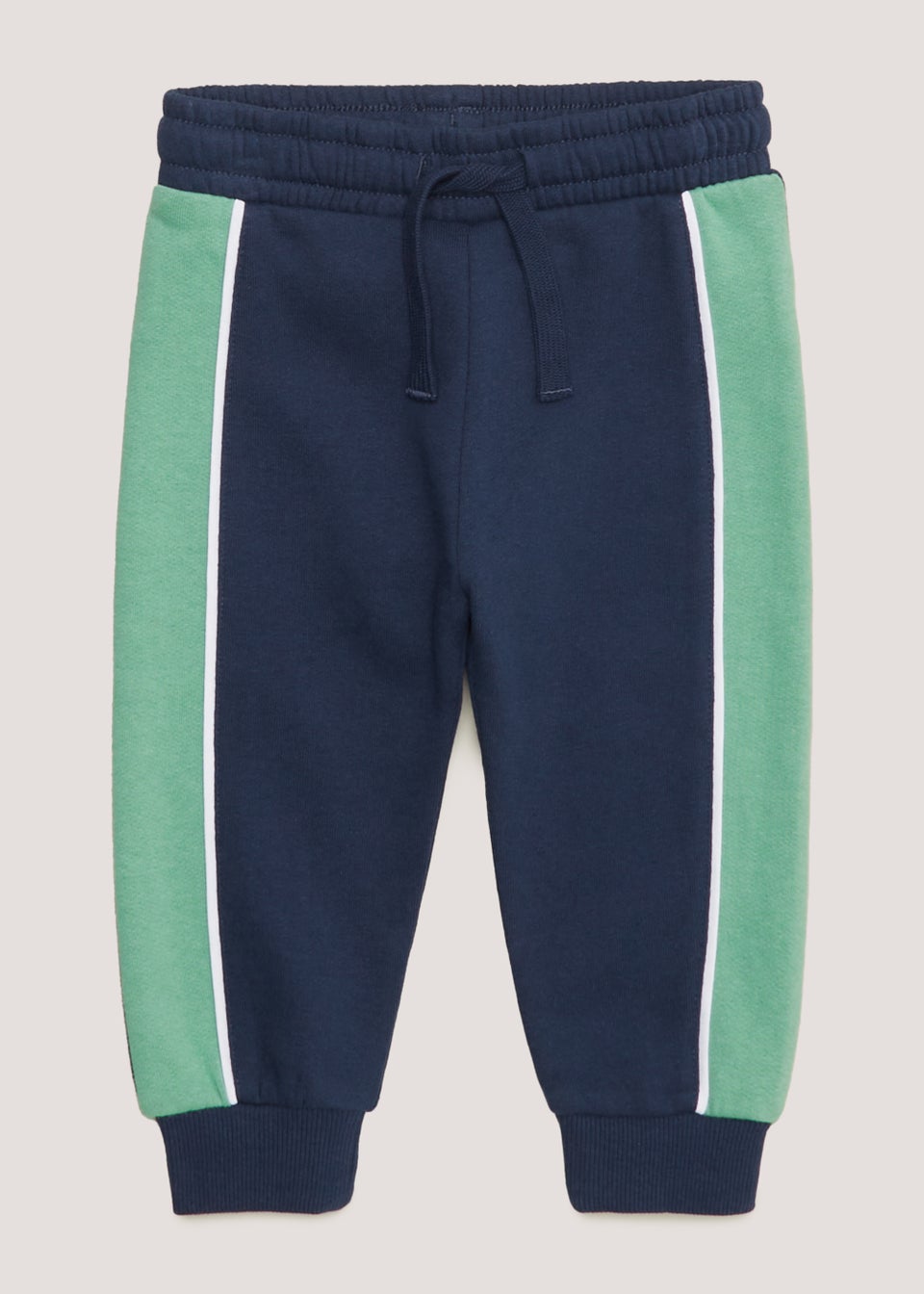 Boys Sage Navy Boucle Stripe Co Ord Joggers 9mths 6yrs Matalan