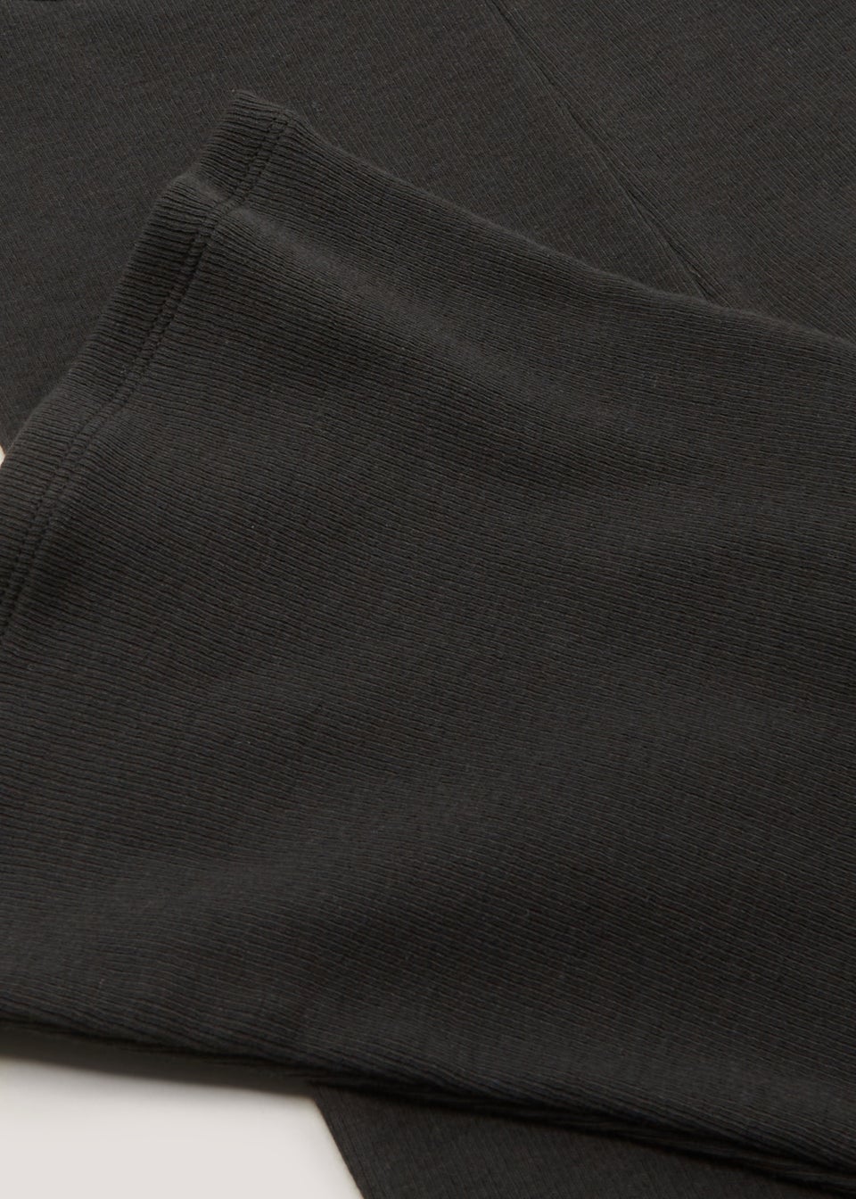 Girls Candy Couture Black Ribbed Flared Leggings (9-16yrs)