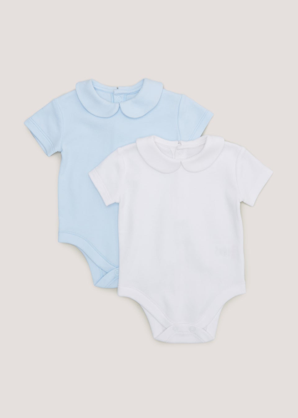 Baby 2 Pack Collar Bodysuits Tiny Baby 18mths