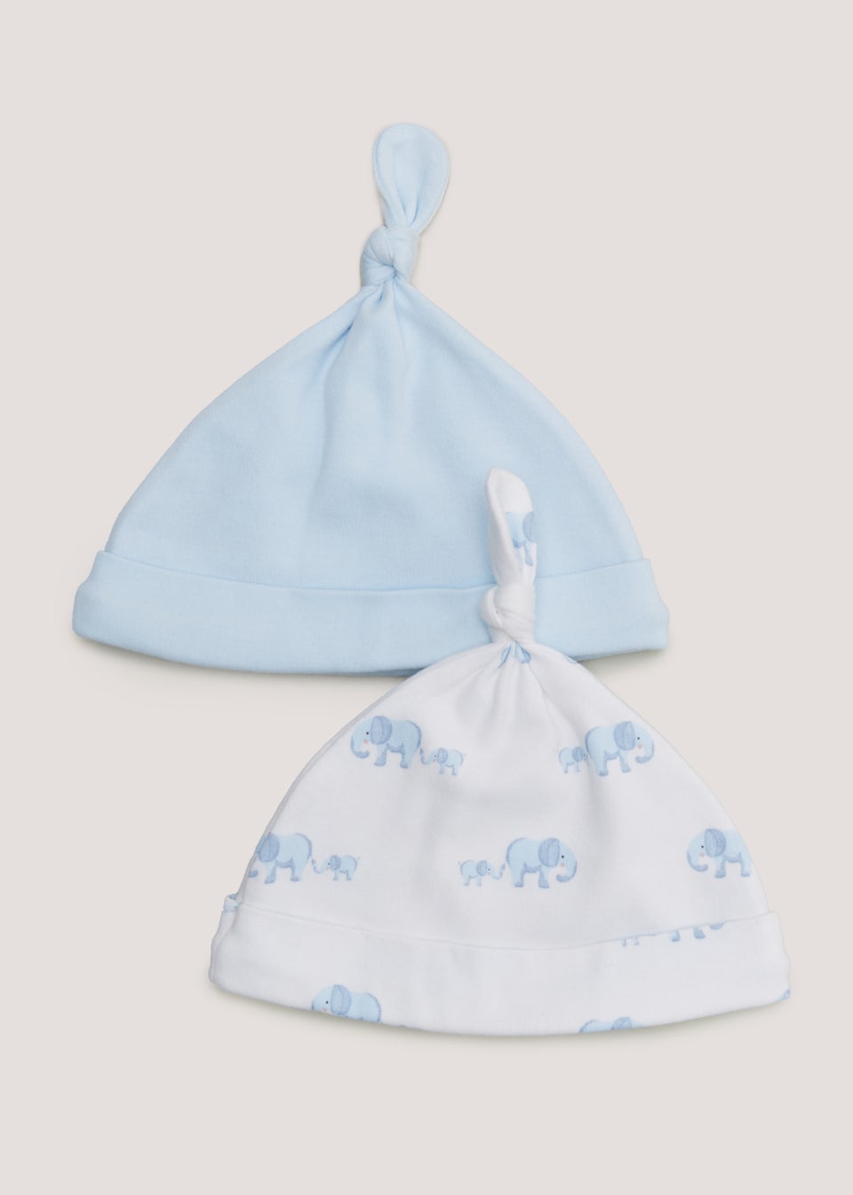 2 Pack Blue Baby Hats (Newborn-6mths)