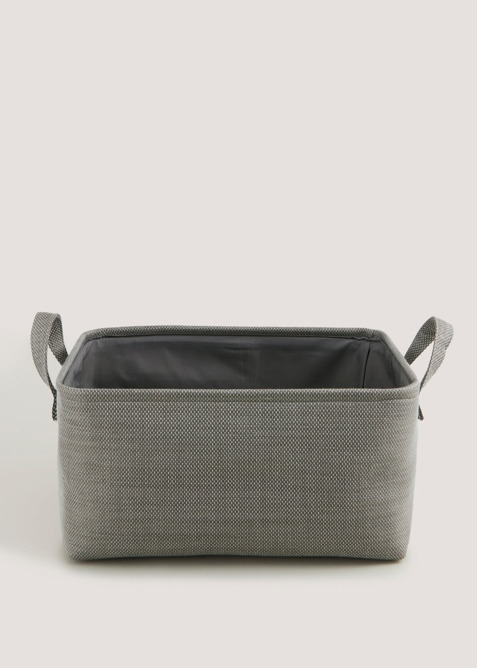 Grey Soft Storage Basket (40cm x 30cm x 20cm)