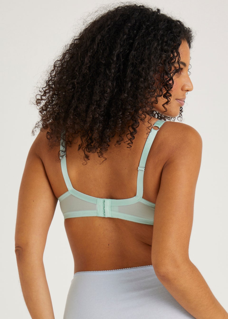 DD+ Green Lace Padded Bra