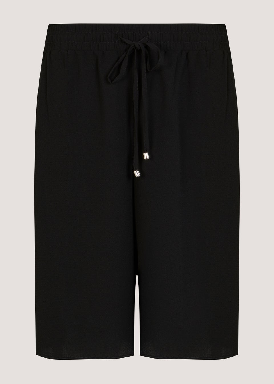Knee length black shorts cheap