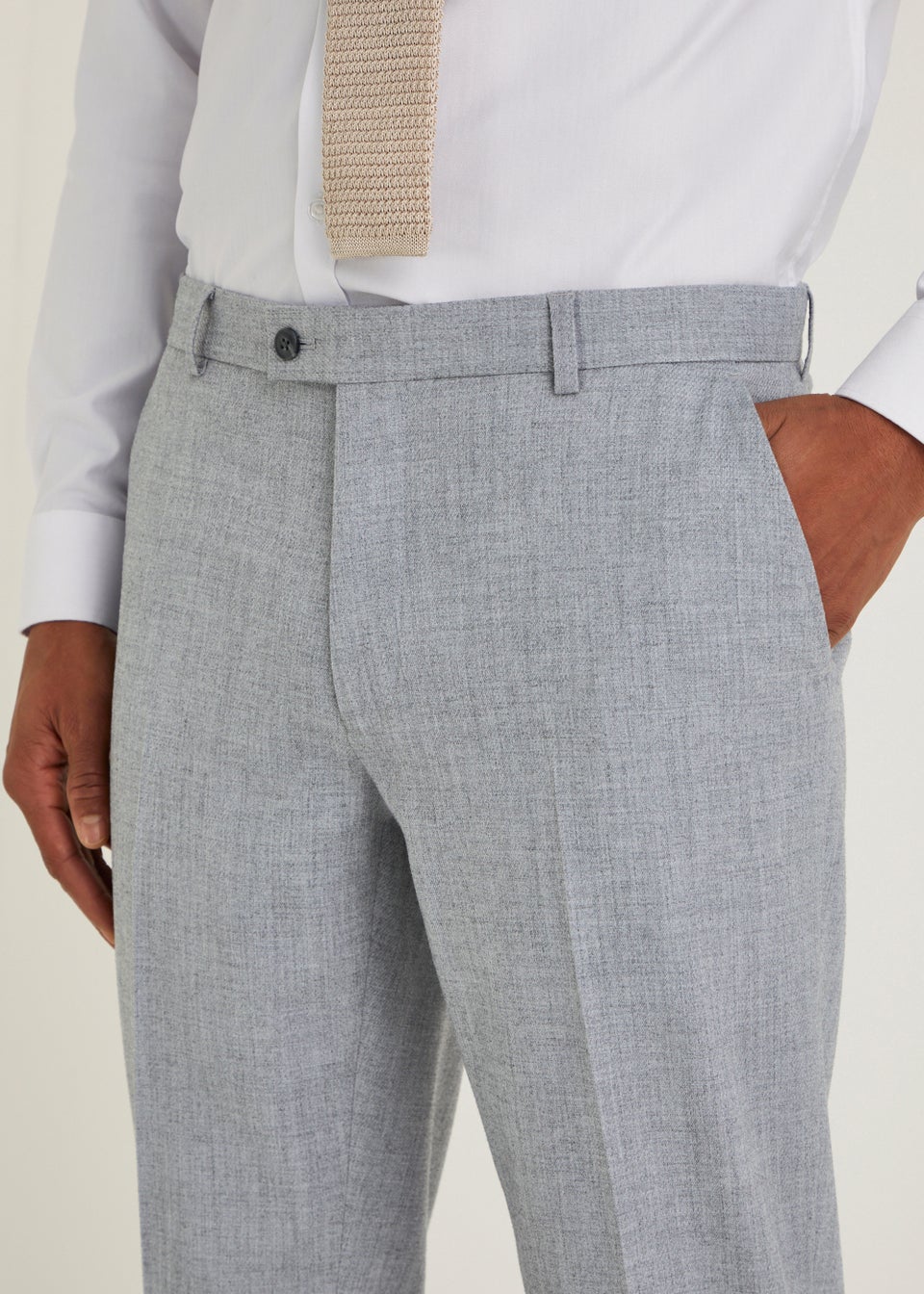 Taylor & Wright Hanks Grey Slim Fit Suit Trousers