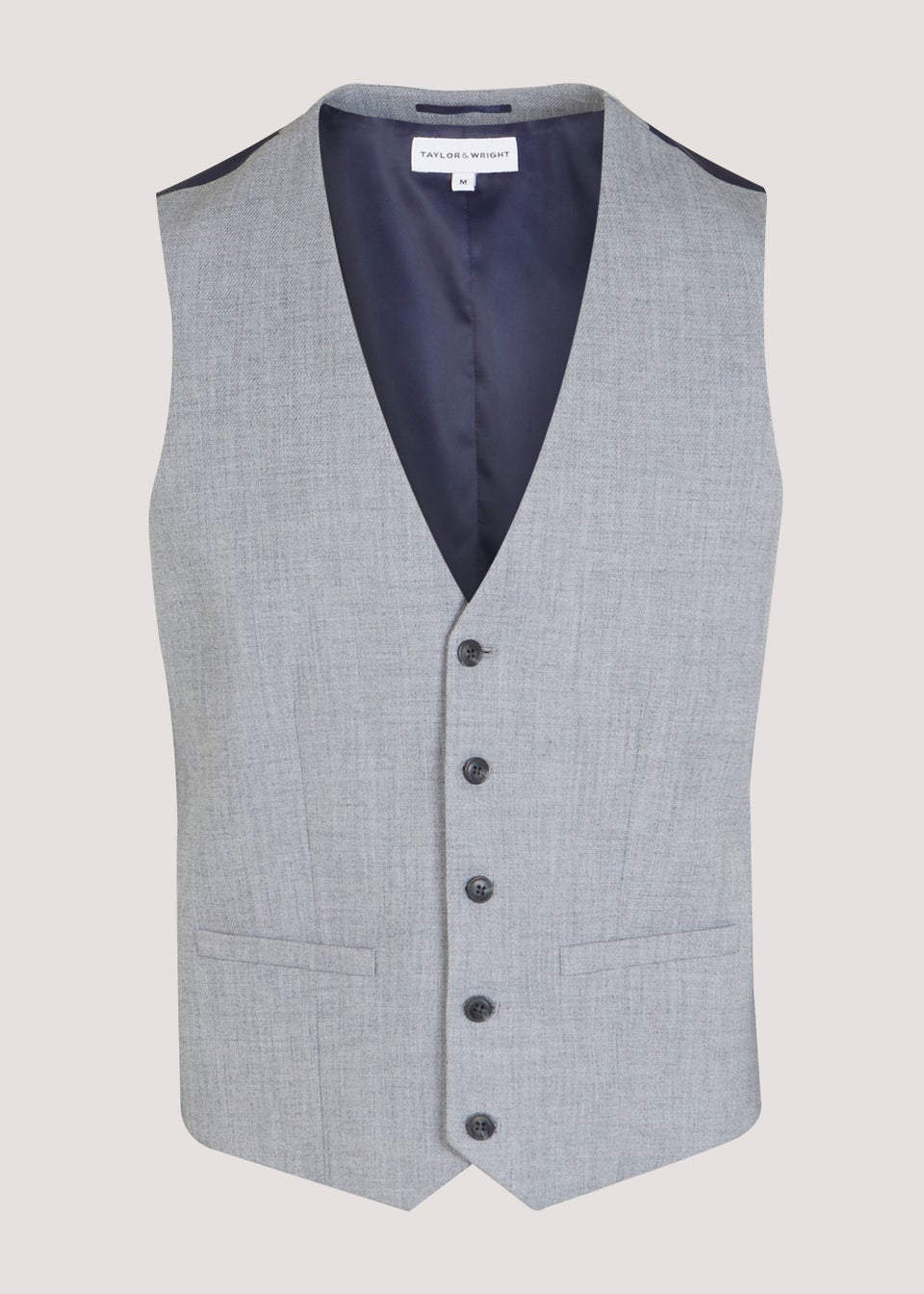 Taylor & Wright Hanks Grey Suit Waistcoat