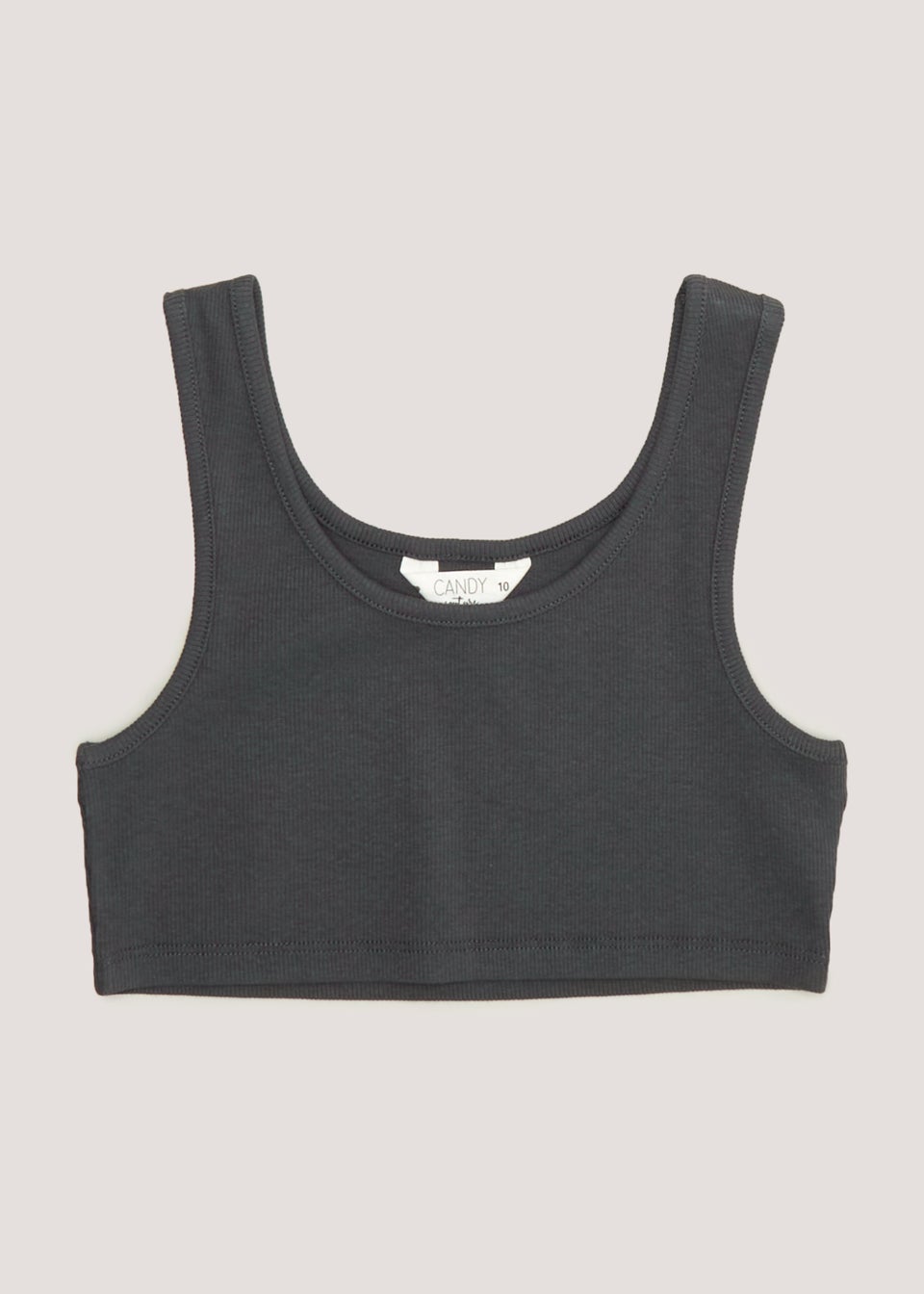 Girls Candy Couture Charcoal Bralette (9-16yrs)