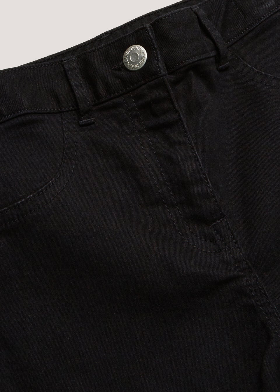 Girls Candy Couture Black Denim Shorts (9-16yrs)