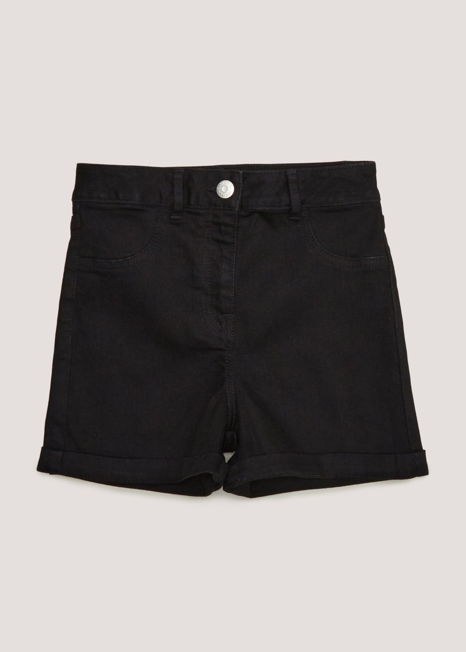 Girls Candy Couture Black Denim Shorts 9 16yrs
