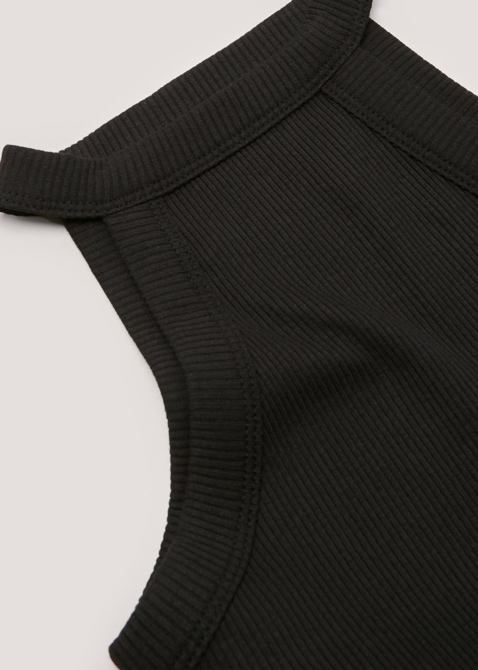 Girls Candy Couture Black Ribbed Dress (9-16yrs)