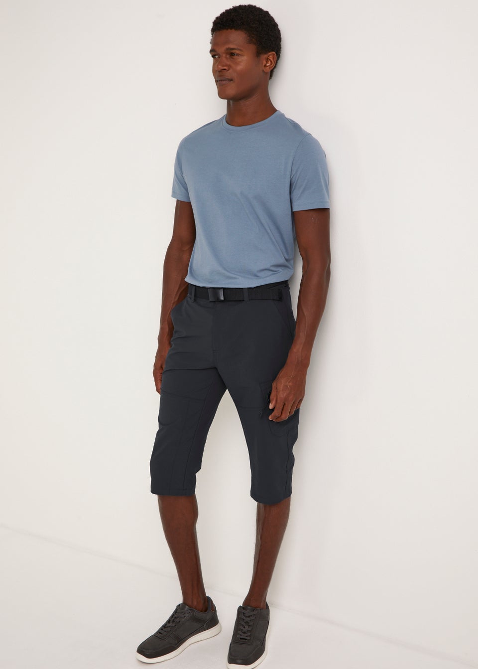 Navy 3/4 Trek Shorts