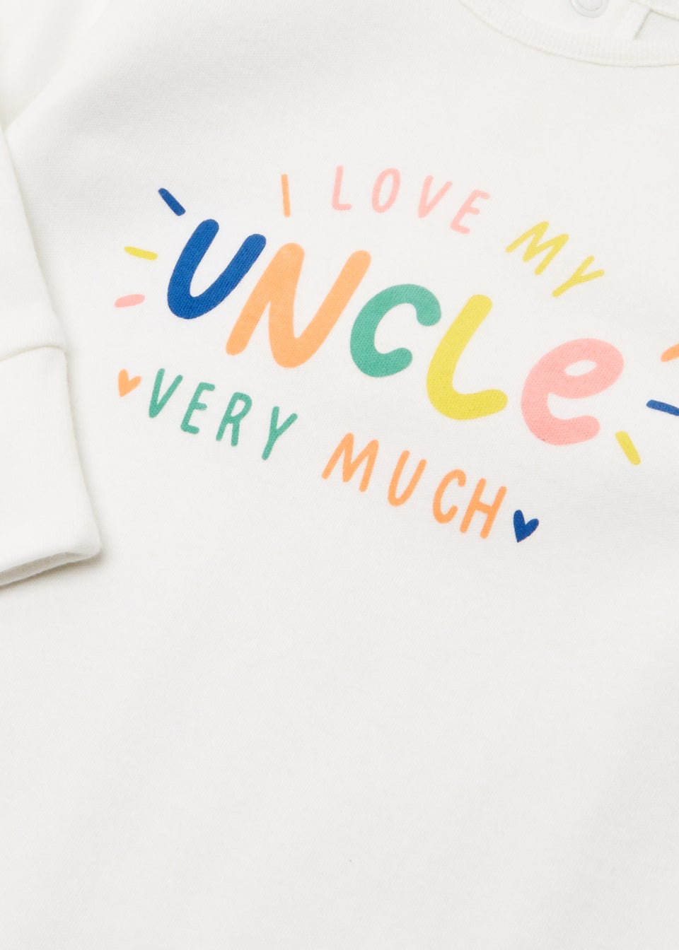 Baby Cream Uncle Sleepsuit (Tiny Baby-18mths)