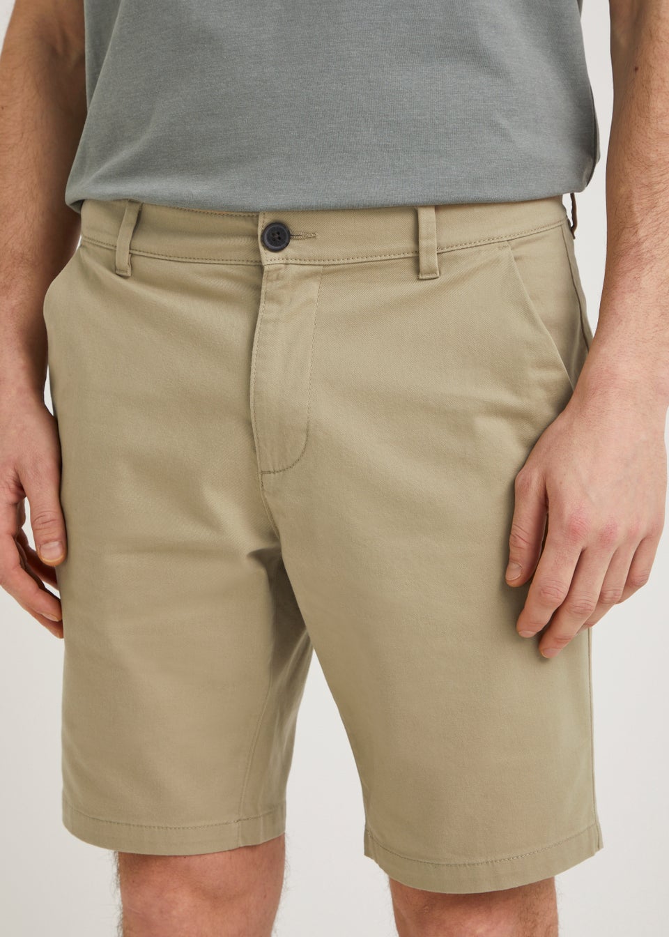 Stone Straight Fit Chino Shorts