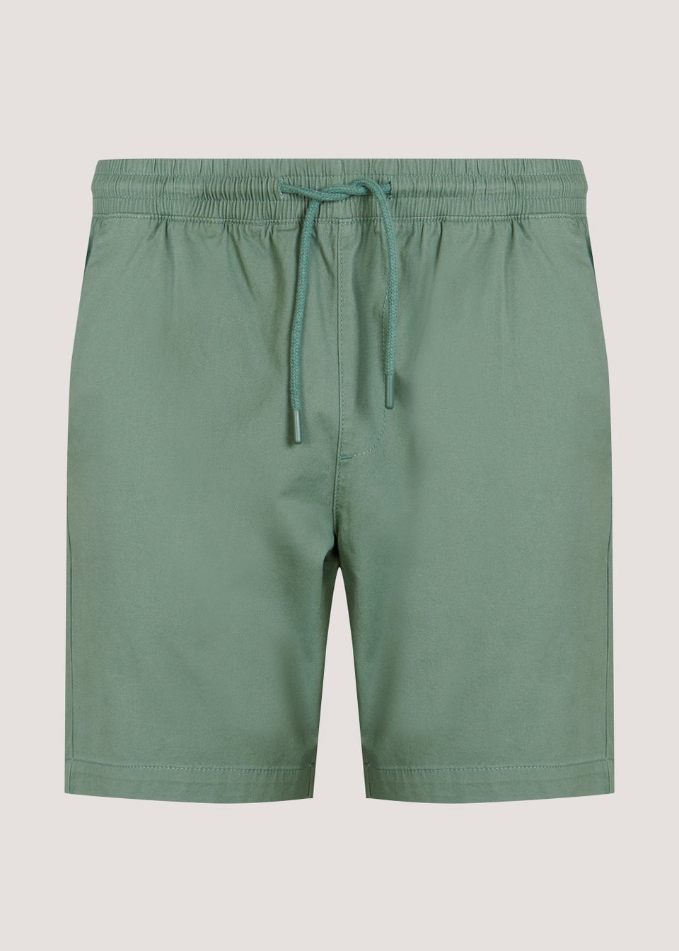 Green Drawcord Chino Shorts