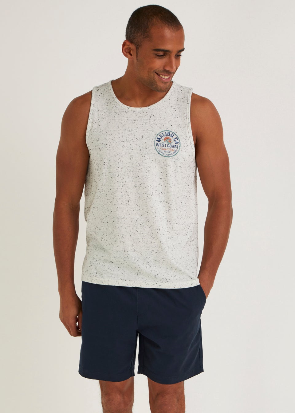 Navy Drawcord Chino Shorts