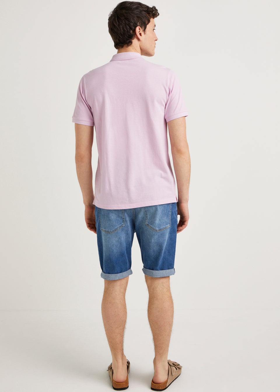 Mid Wash Ripped Denim Shorts Matalan