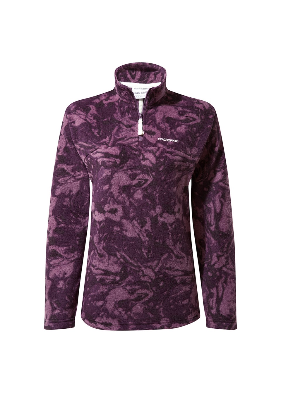 Craghoppers Damson Print Lani Half Zip Fleece
