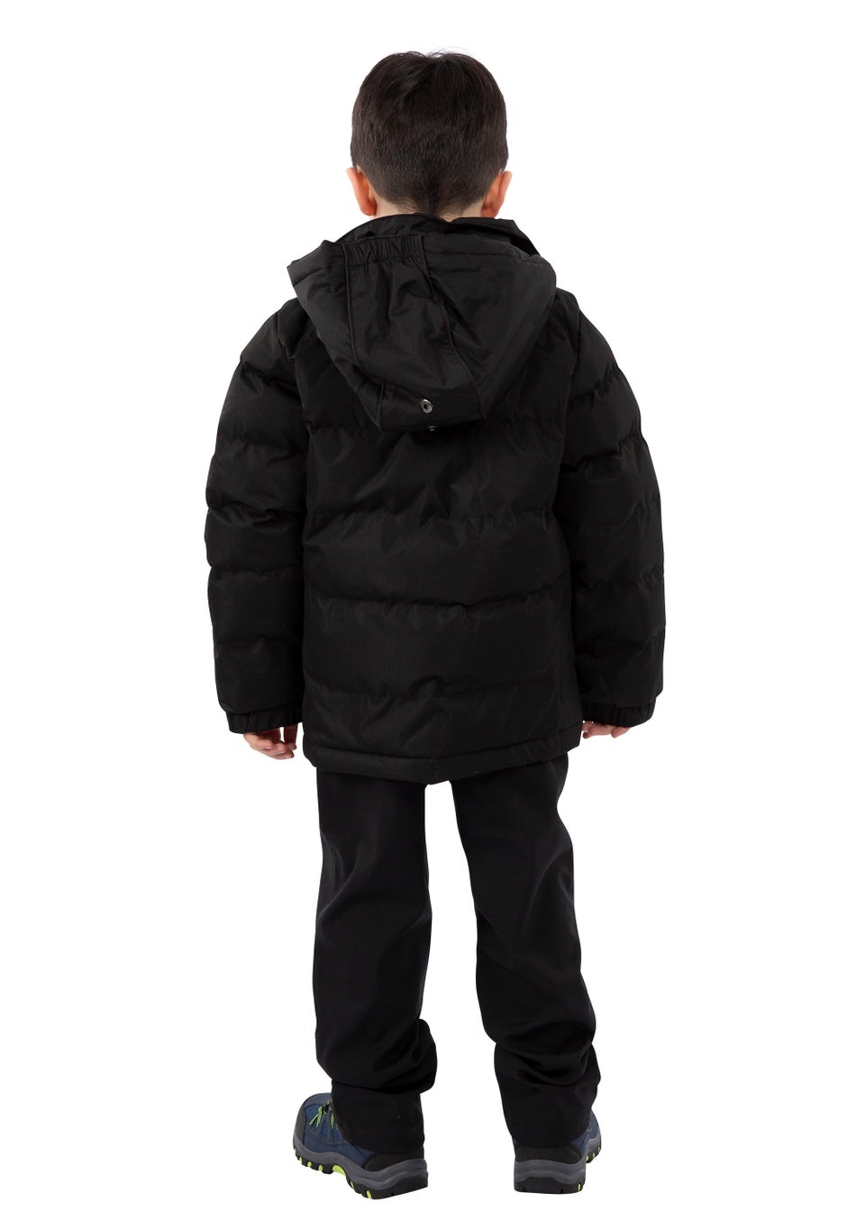 Boys Trespass Black Tuff Waterproof Jacket 2 12yrs Matalan