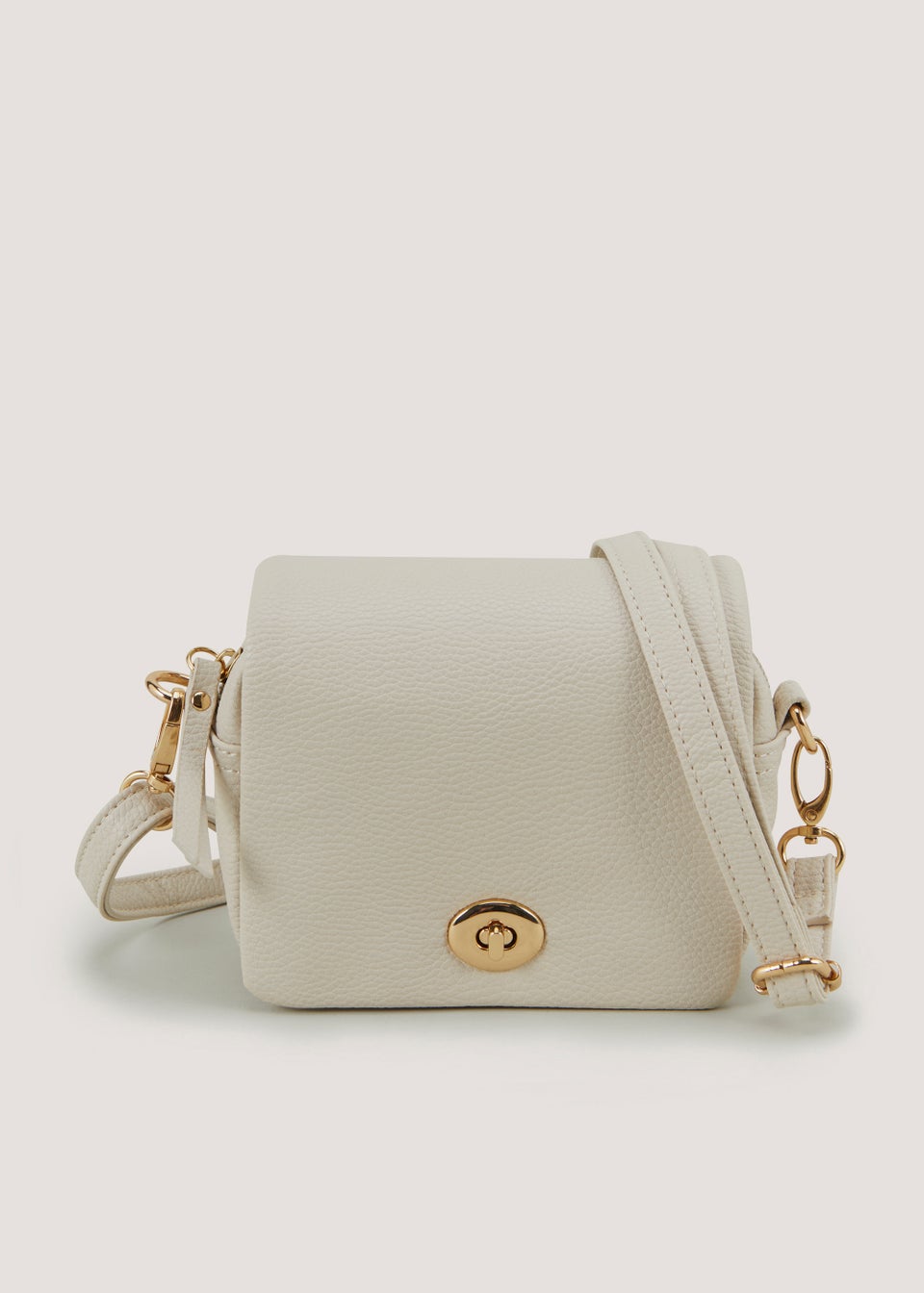 Stone Mini Lock Crossbody Bag