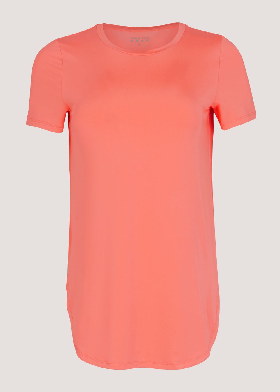 Souluxe Coral Longline Sports T-Shirt