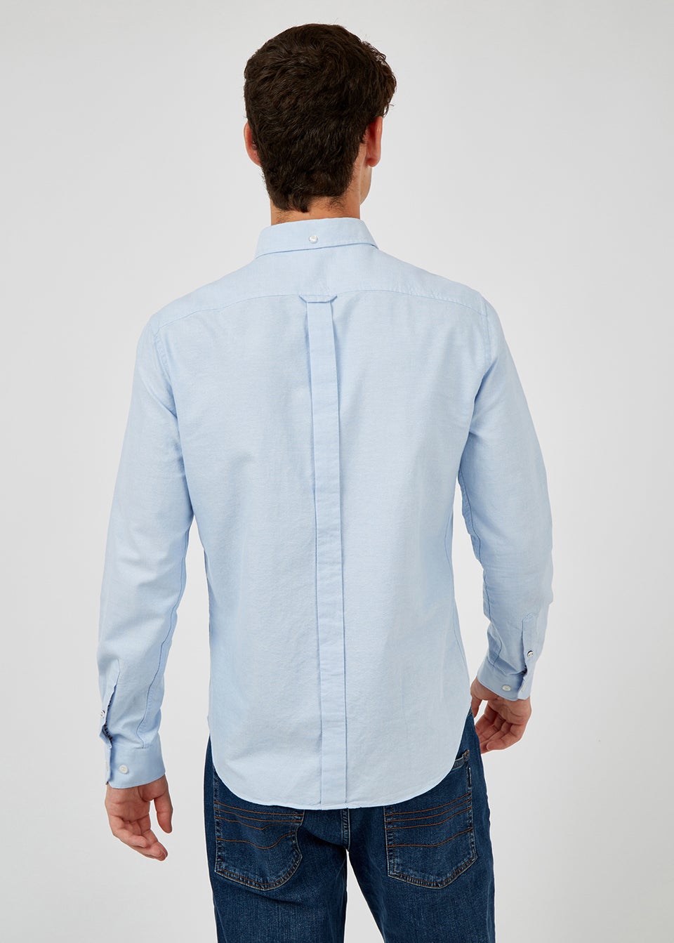 Ben Sherman Sky Blue Organic Cotton Regular Fit Oxford Shirt