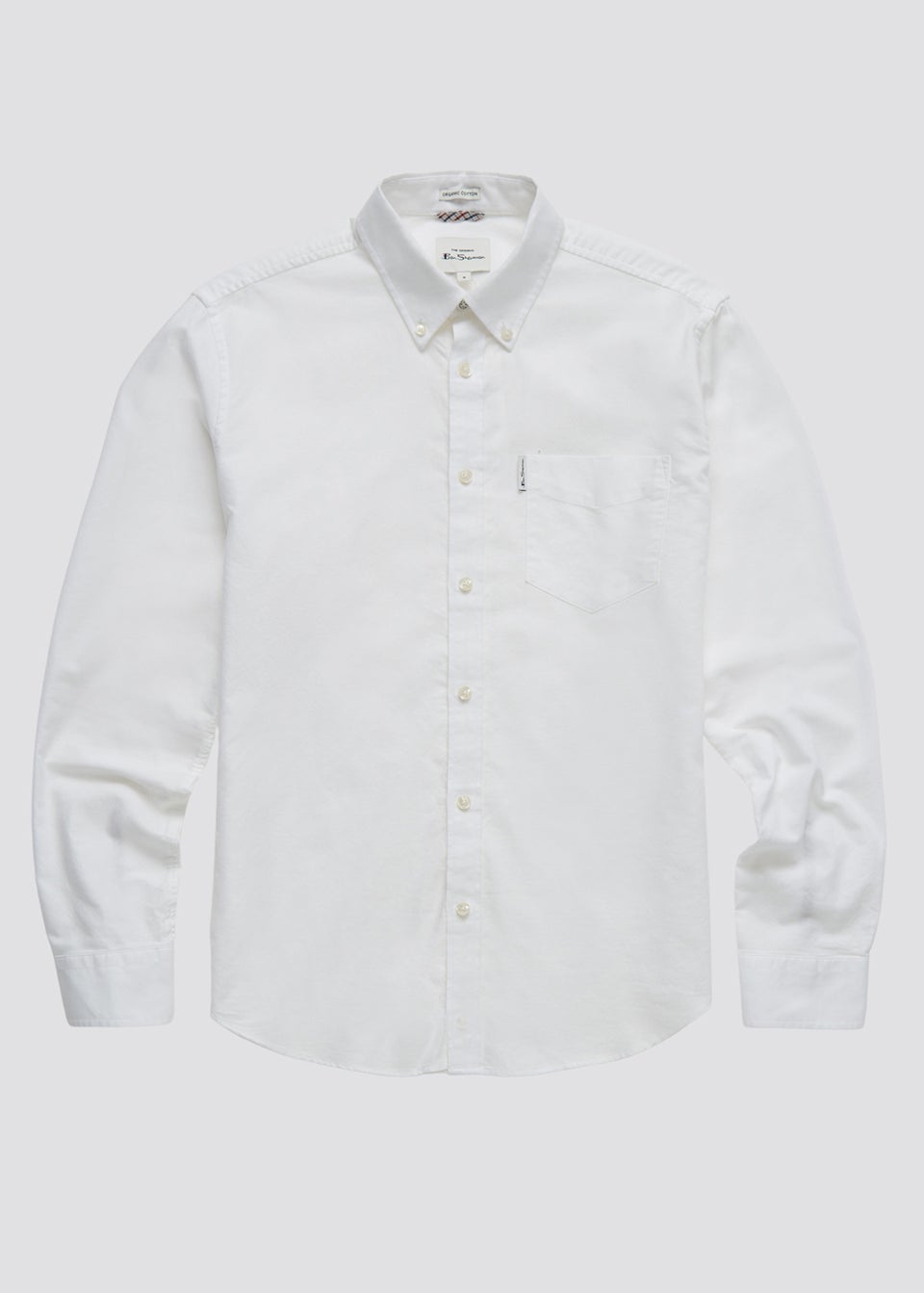 Ben Sherman White Organic Cotton Regular Fit Oxford Shirt