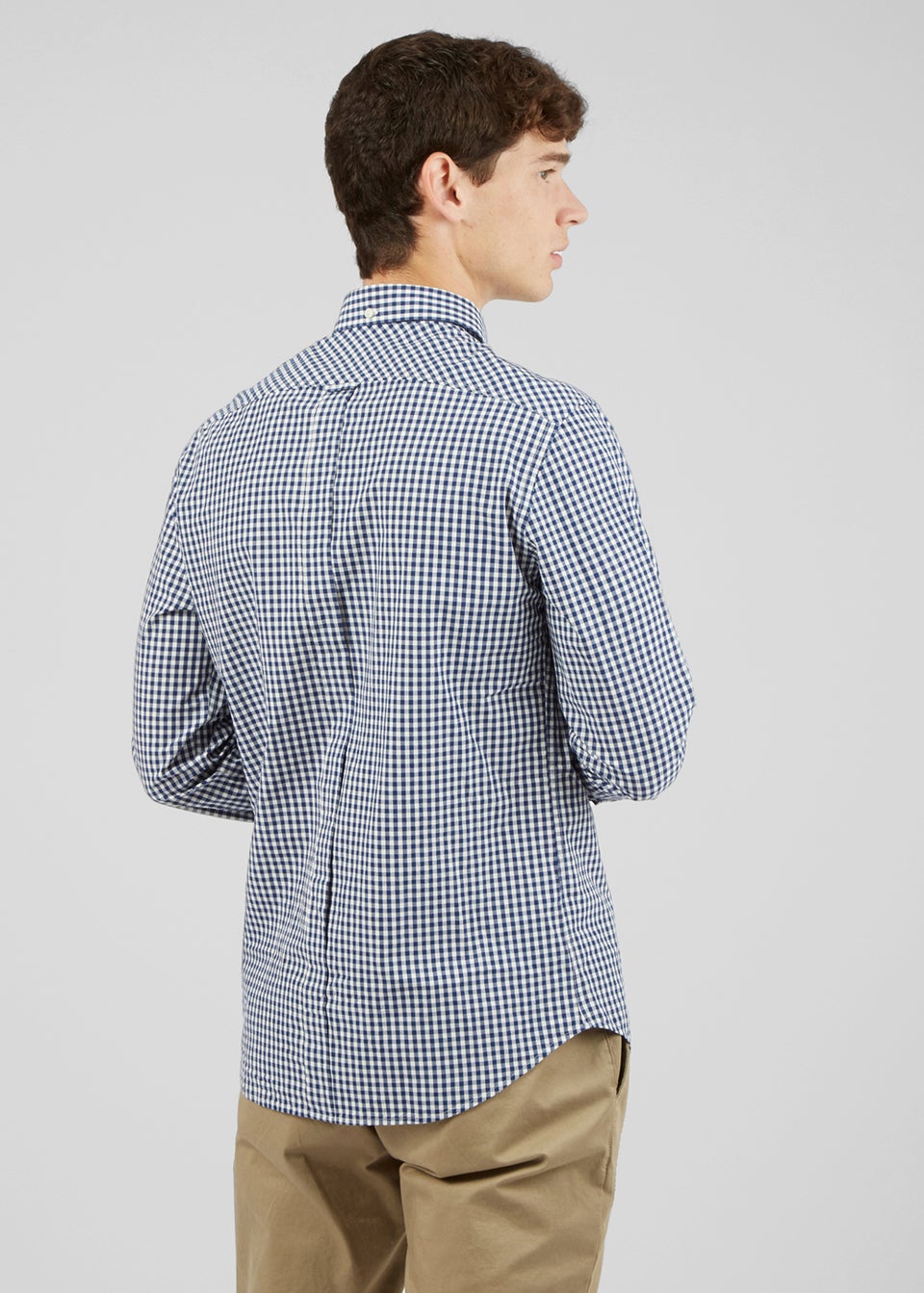 Ben Sherman Dark Blue Gingham Regular Fit Shirt