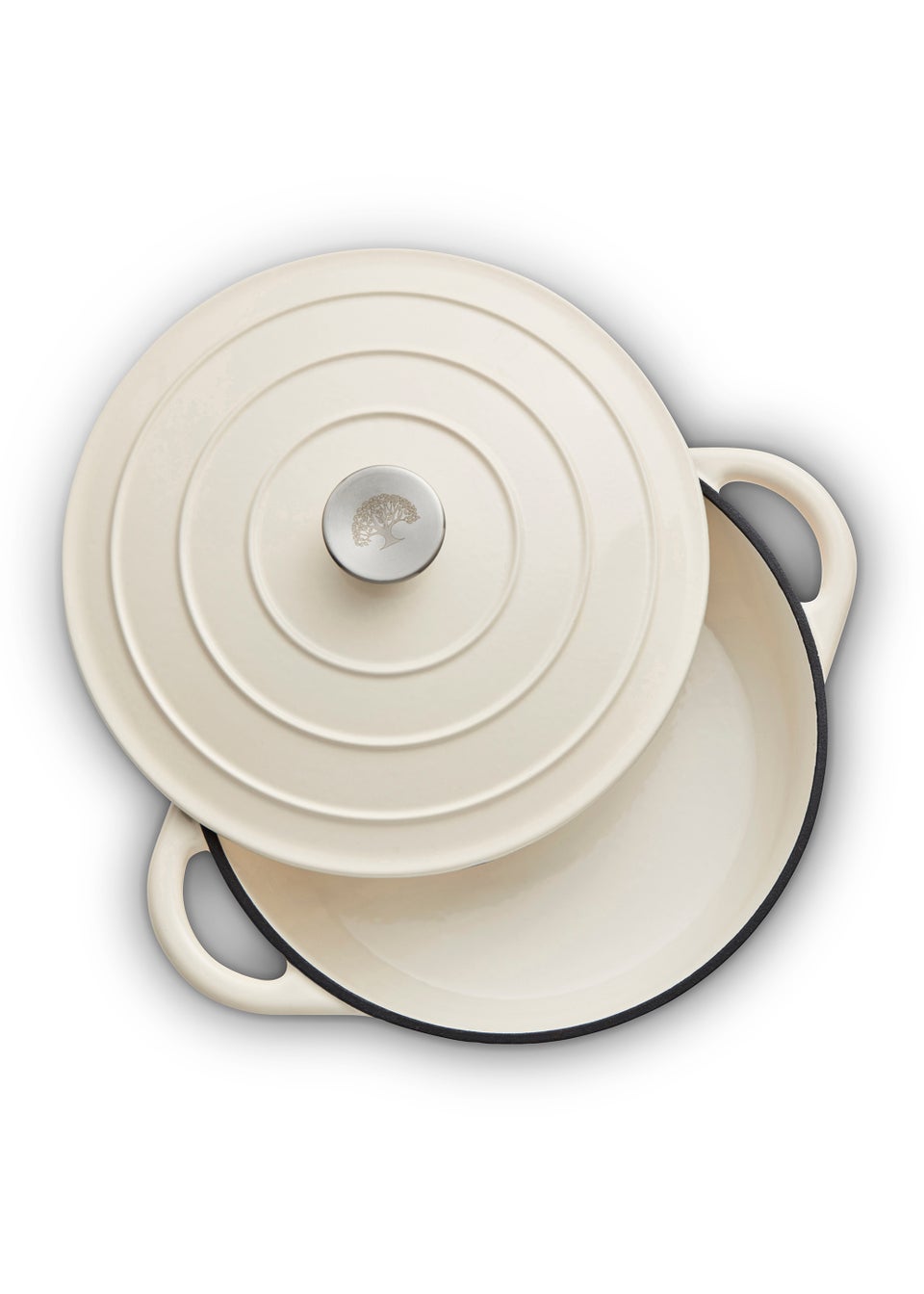 Barbary & Oak Cream Shallow Casserole Dish (28cm)