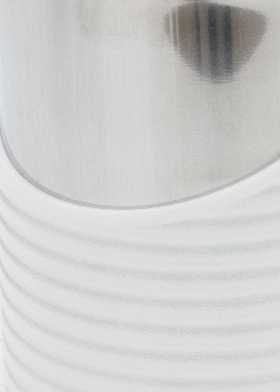 Tower Set of 3 White Canisters (12cm x 12cm x 17cm)
