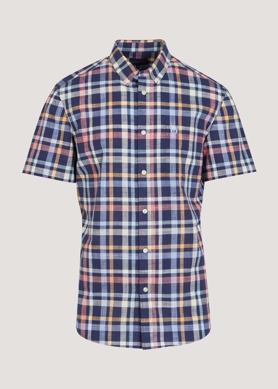 Lincoln Multicoloured Check Short Sleeve Shirt