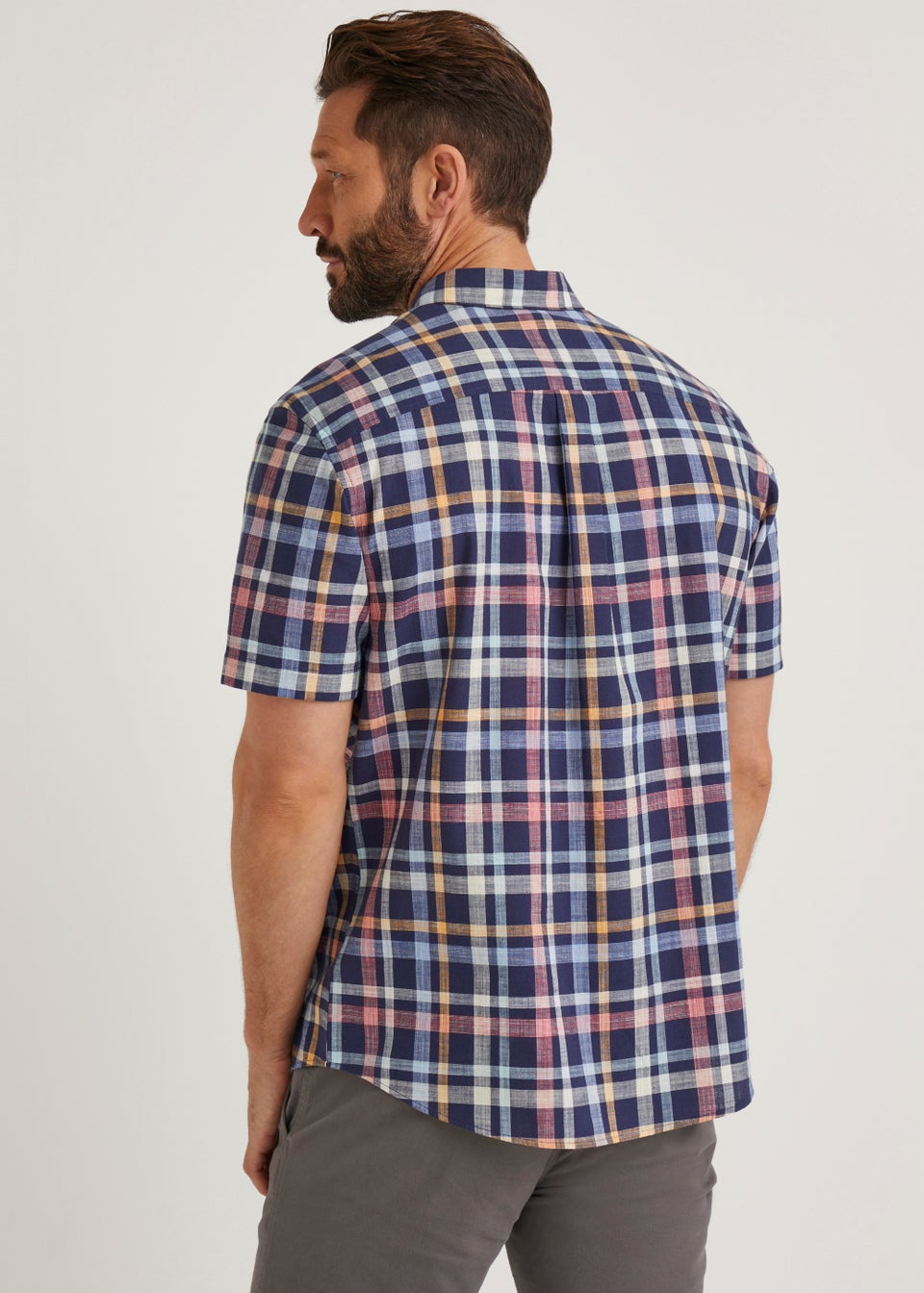 Lincoln Multicoloured Check Short Sleeve Shirt