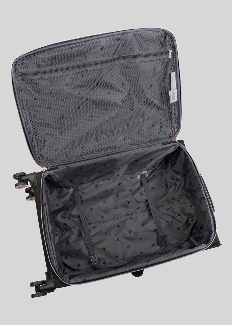 IT Luggage Enliven Black Suitcase Matalan