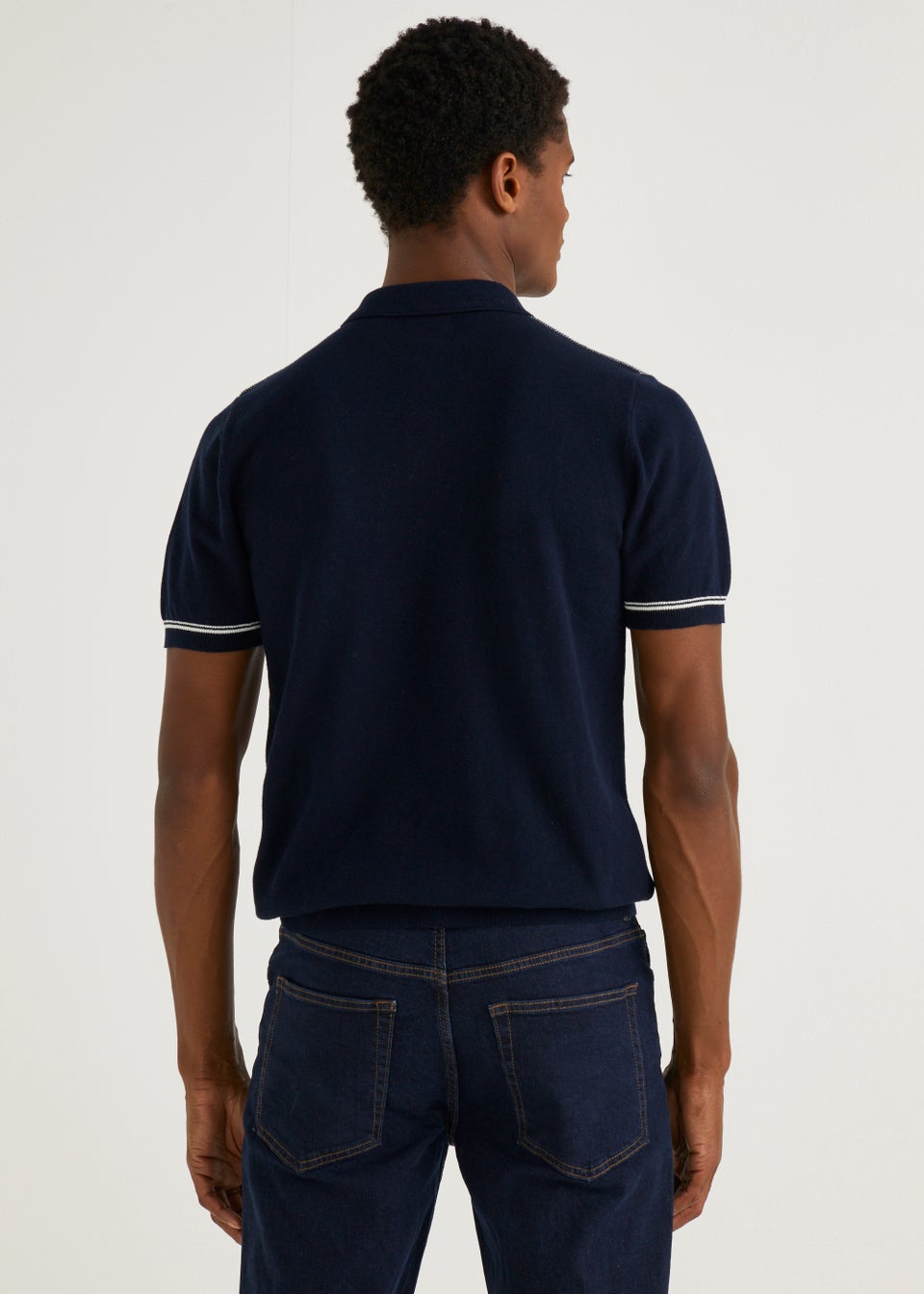 Navy Birdseye Polo Shirt