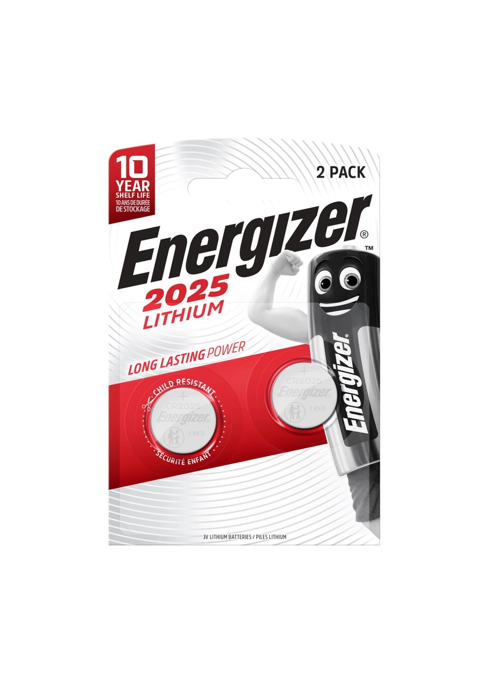 2 Pack Energizer CR2025 Lithium Batteries - Matalan