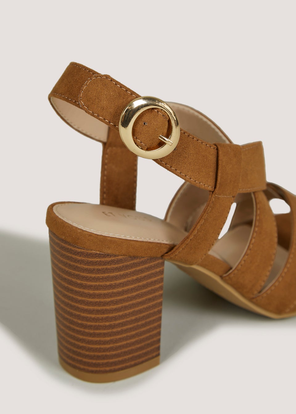 Et Vous Tan Stacked Heels
