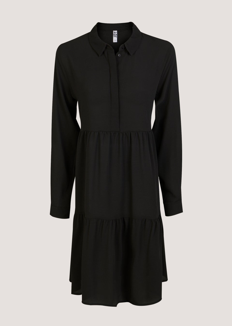 JDY Piper Black Long Sleeve Shirt Dress