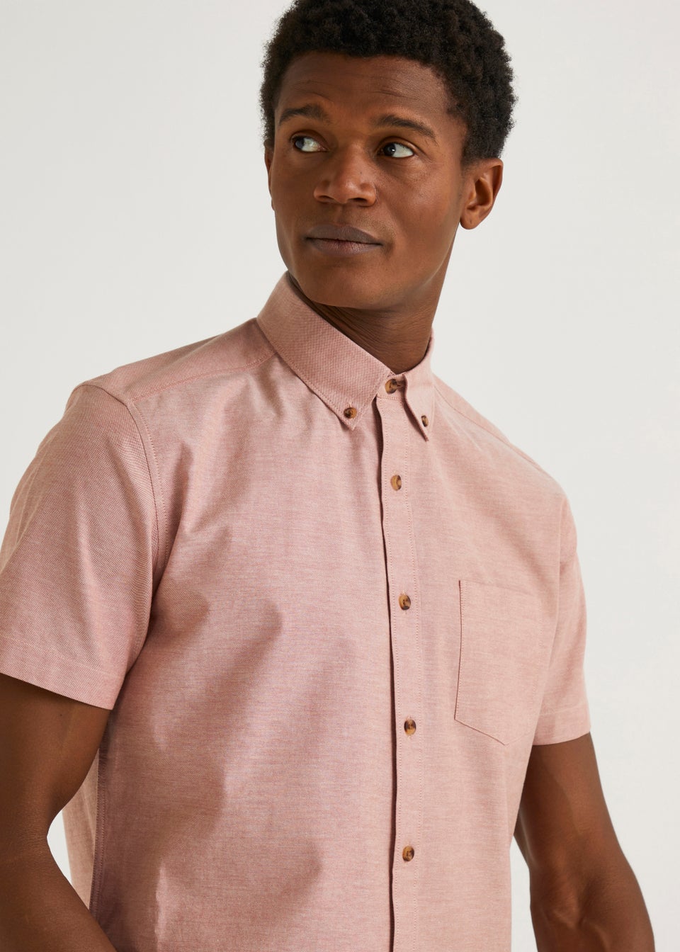 Rust Short Sleeve Oxford Shirt Matalan
