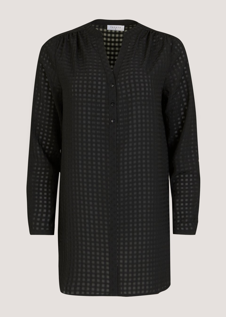 Black Longline Blouse