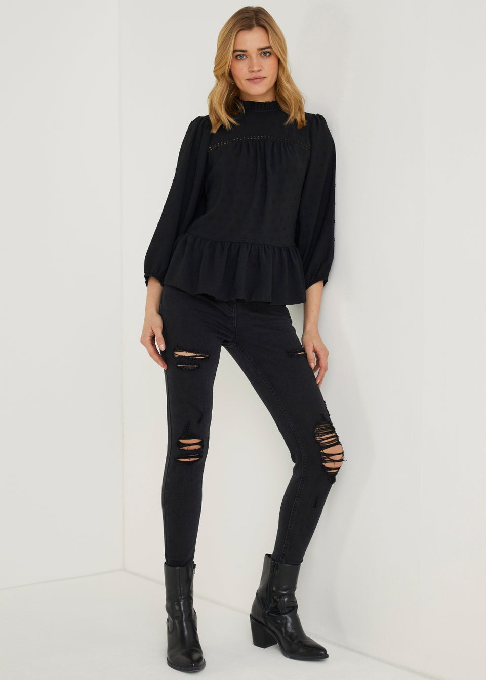 Matalan store peplum top