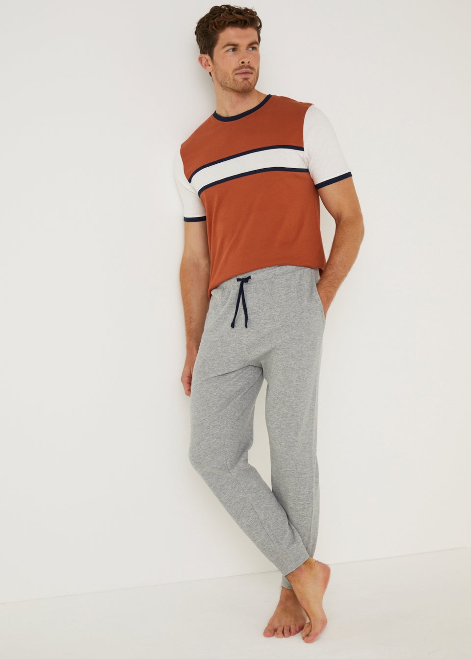 Orange Waffle Pyjama Set