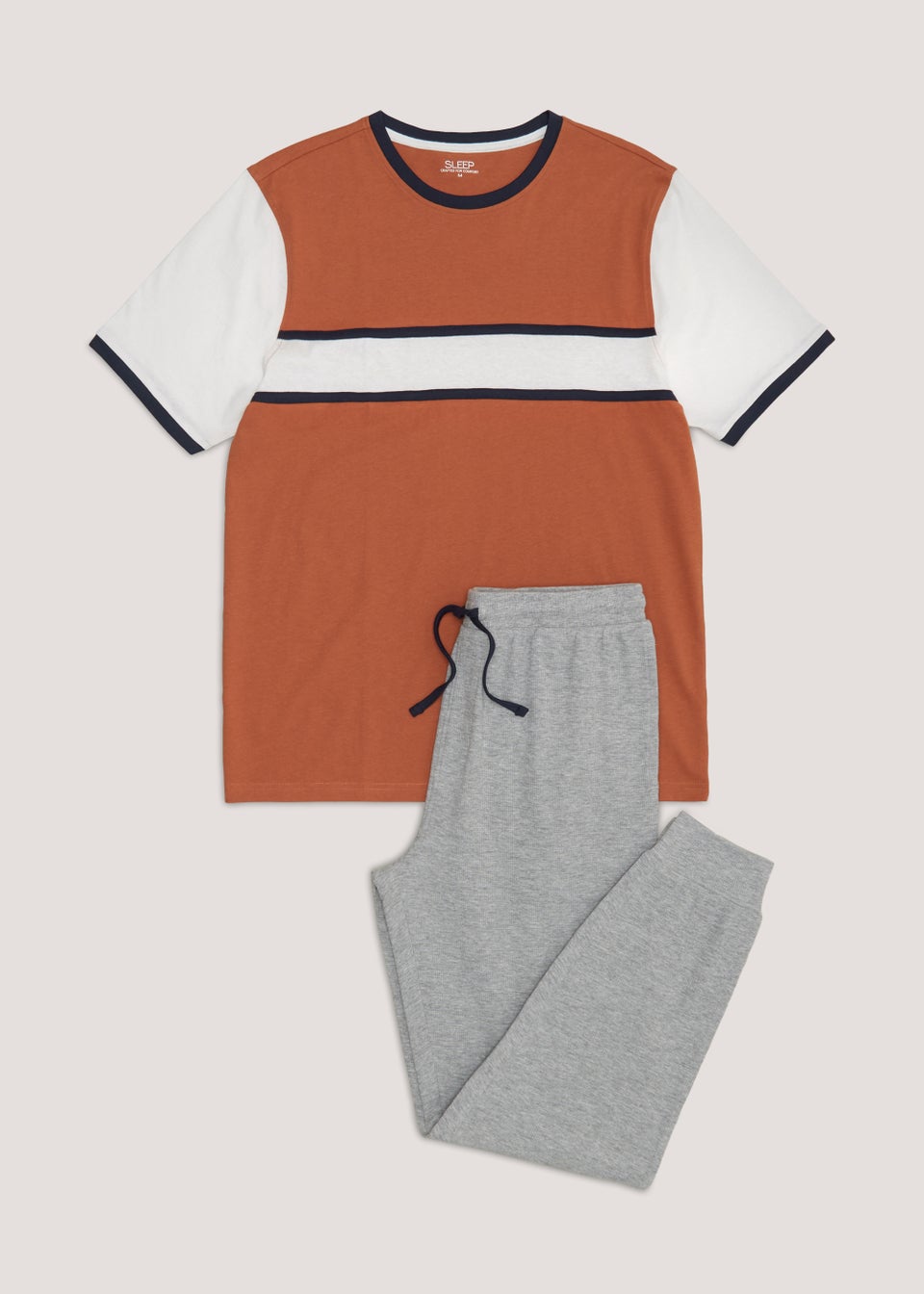 Orange Waffle Pyjama Set