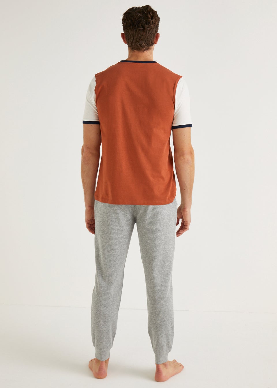Orange Waffle Pyjama Set