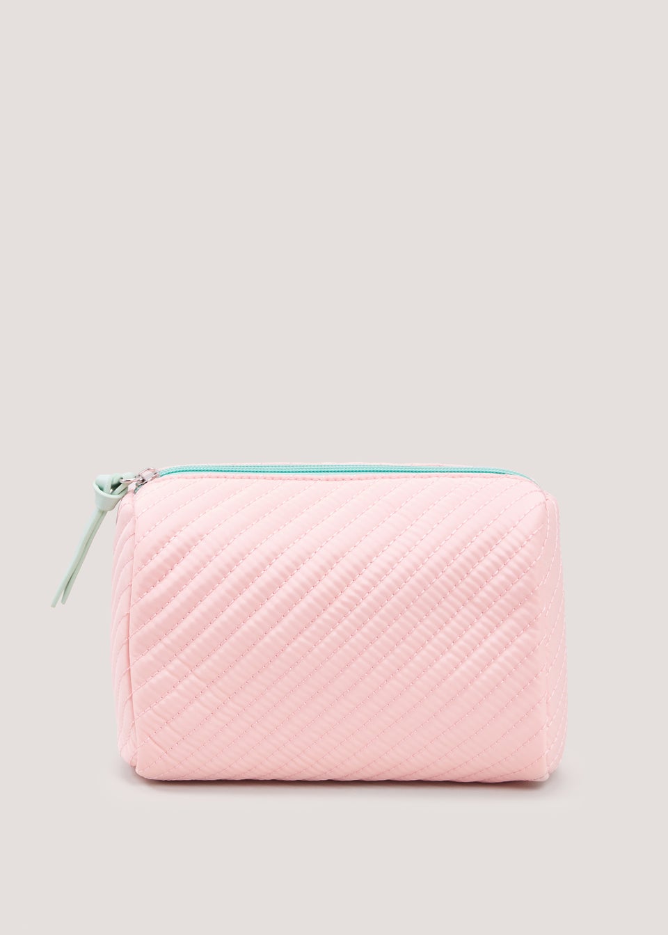 Pink Quilted Makeup Bag - Matalan