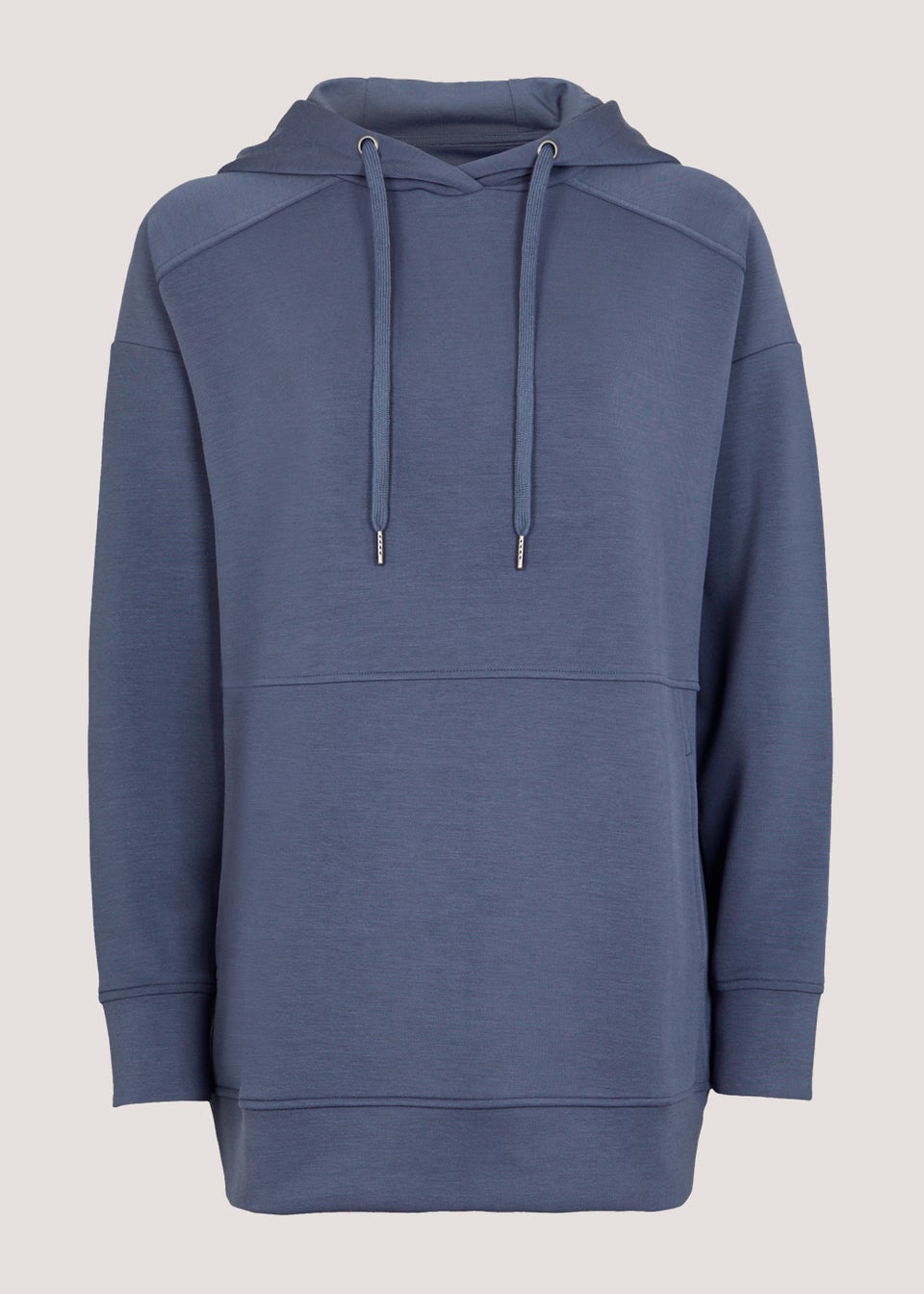 Souluxe Blue Modal Longline Hoodie