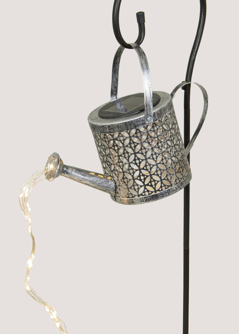 Grey Watering Can Solar Light (79cm x 28cm x 12cm)