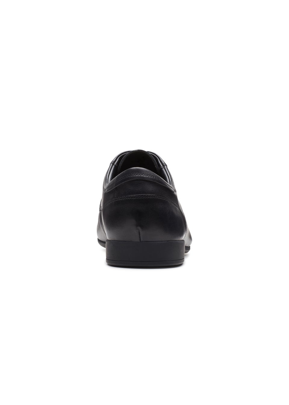 Clarks Black Sidton Lace Leather Shoes
