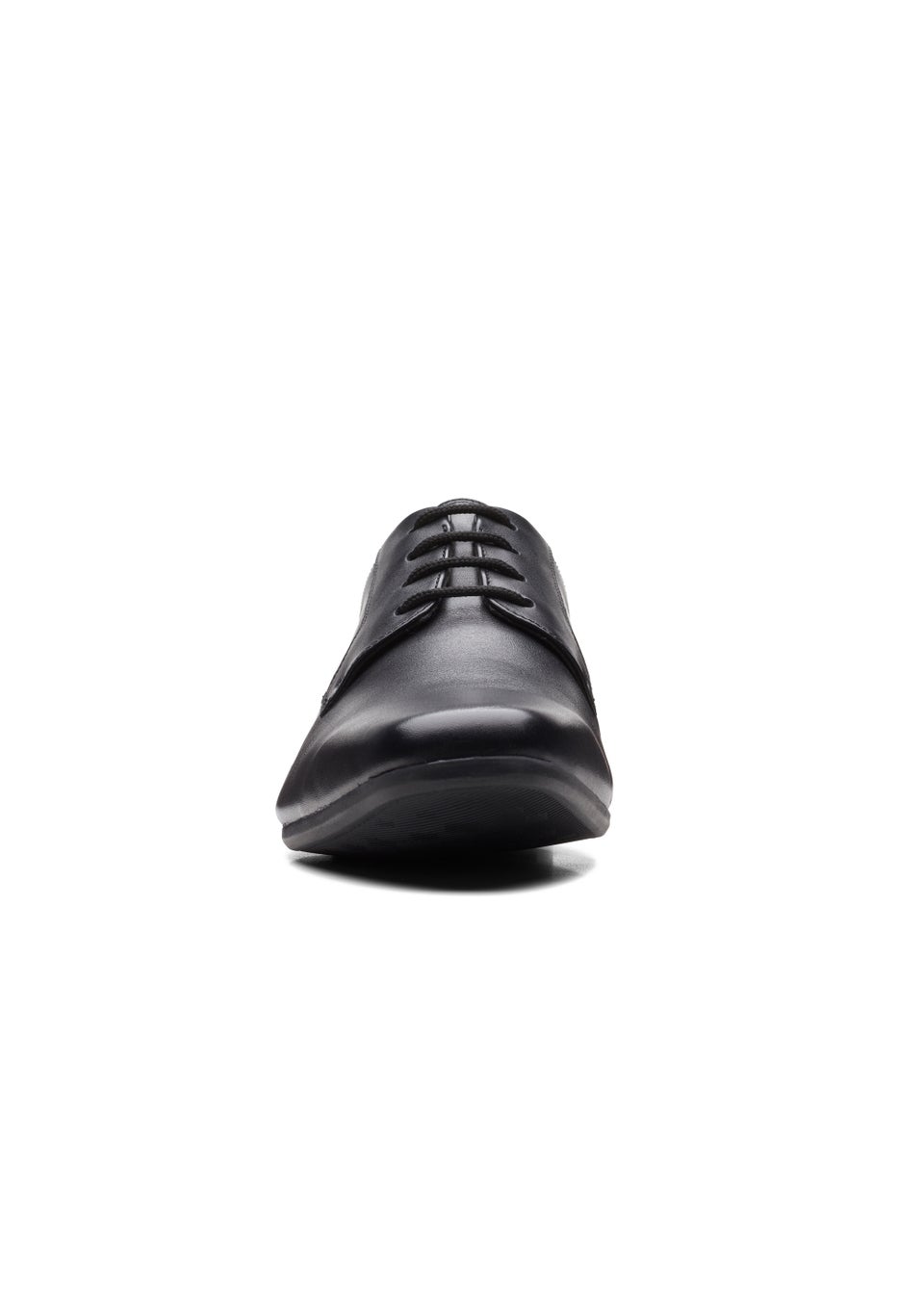 Clarks Black Sidton Lace Leather Shoes